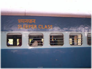 Вагон SECOND SLEEPER индийского поезда